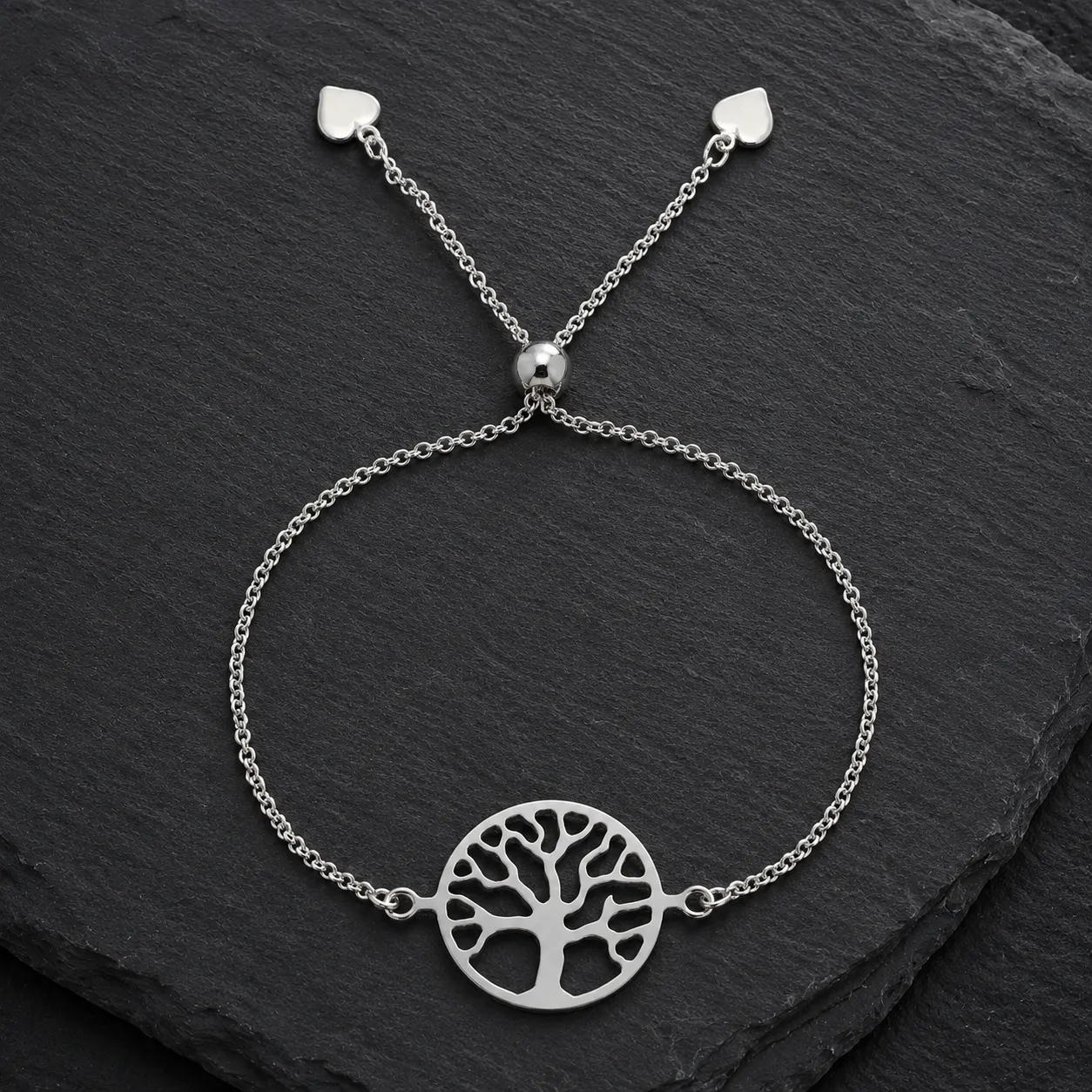 Pulsera Arbol De La Vida de Plata, Ajustable, Plateado - Vista principal