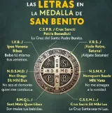 Explicación de letras de la medalla de san benito