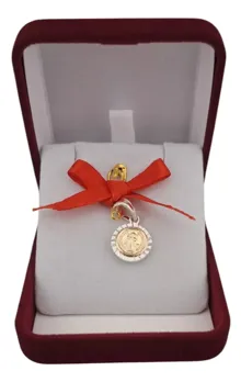 Medalla San Benito para Bebé en caja de regalo